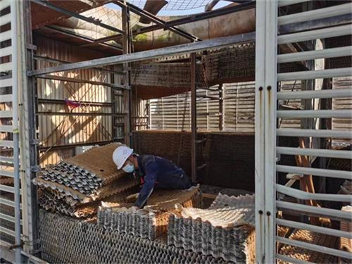 圓形逆流式玻璃鋼冷卻塔原理與構(gòu)造(圓形逆流式玻璃